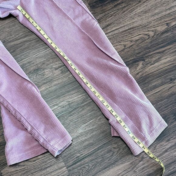 BDG Urban Outfitters High Waisted Mauve Pink Corduroy Flare Pants Size S-P - Picture 7 of 11